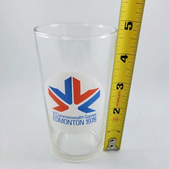 Edmonton XI Commonwealth 1978 Games Drinking Glass Clear Alberta Canada Sports - Picture 8 of 9